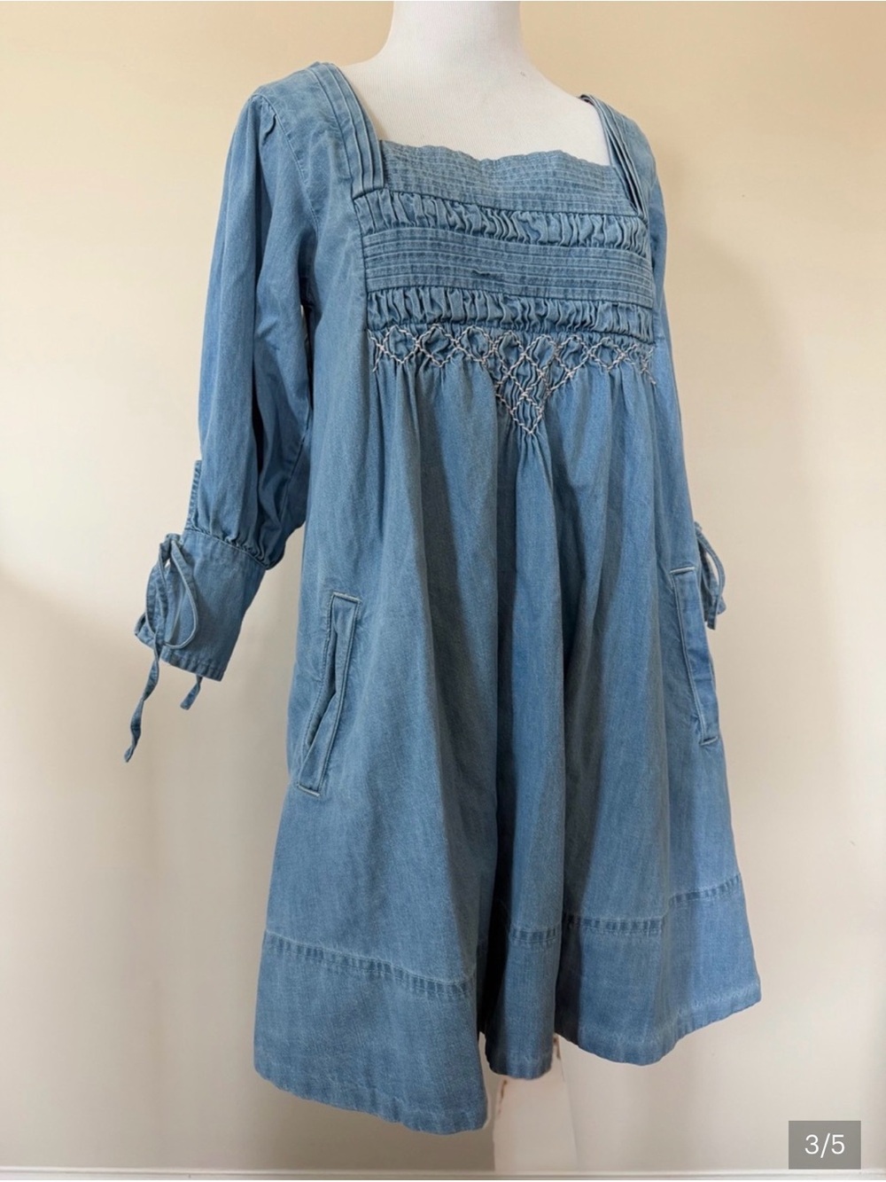 Free People Sonora Denim Mini Dress - Picture 7 of 9